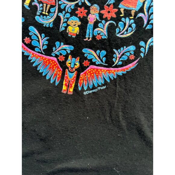 American Apparel Disney/Pixar Coco Colorful Skull Graphic Tee | Large - Picture 4 of 5
